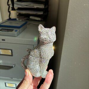 Cat Trinket box - large- Z Gallerie - new with tags